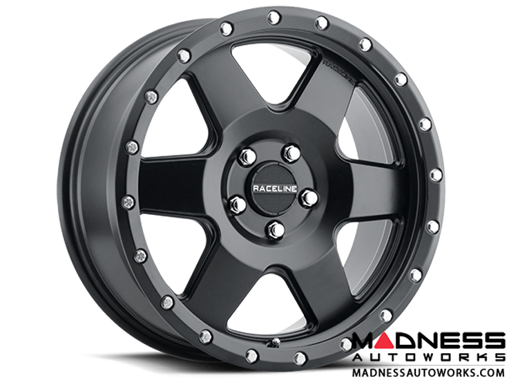 Jeep Wrangler Custom Wheels by Raceline - 946B Boost - 17" x 8" - Satin Black